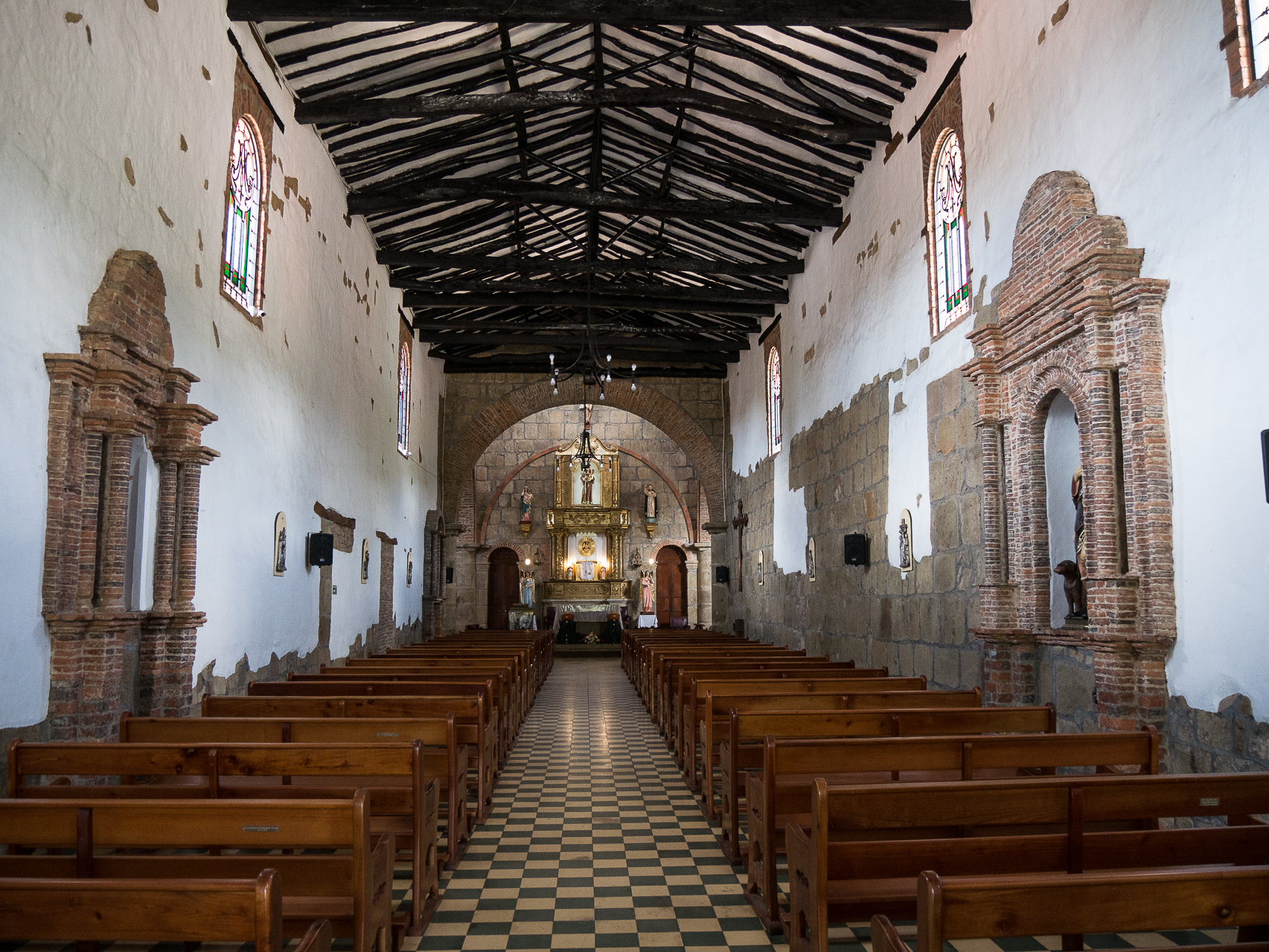 chapelle Santa Barbara Barichara Colombie