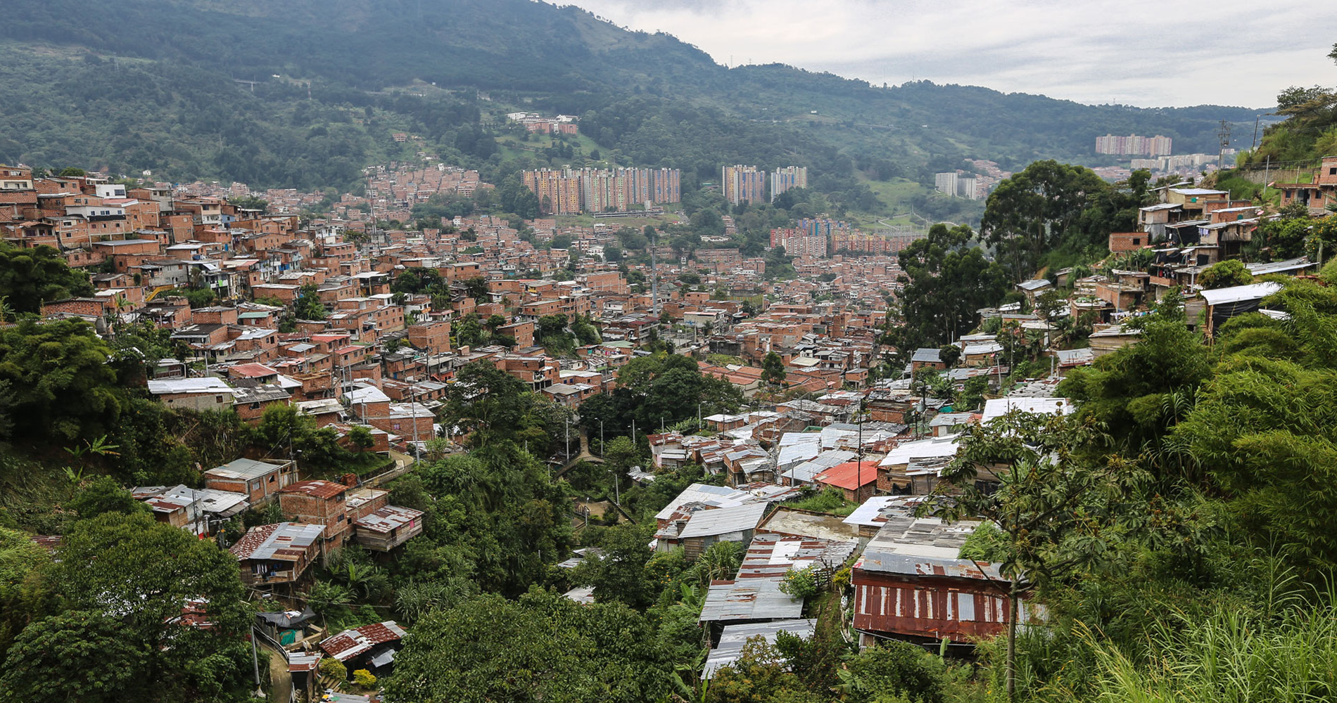 La Comuna 8 est établie sur un versant instable de la montagne