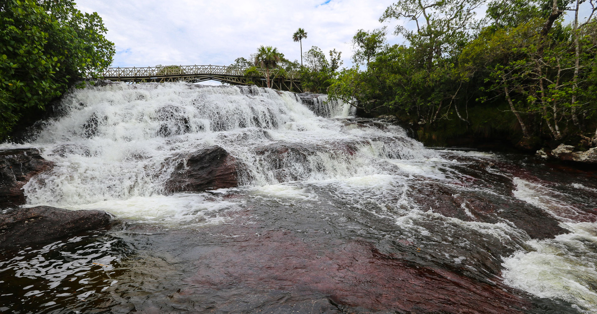 La cascade de la Vierge, sur le deuxième bras de la rivière