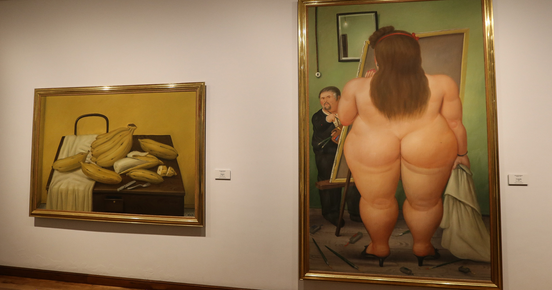 Le seul auto portrait de Botero qui se cache derrière la toile