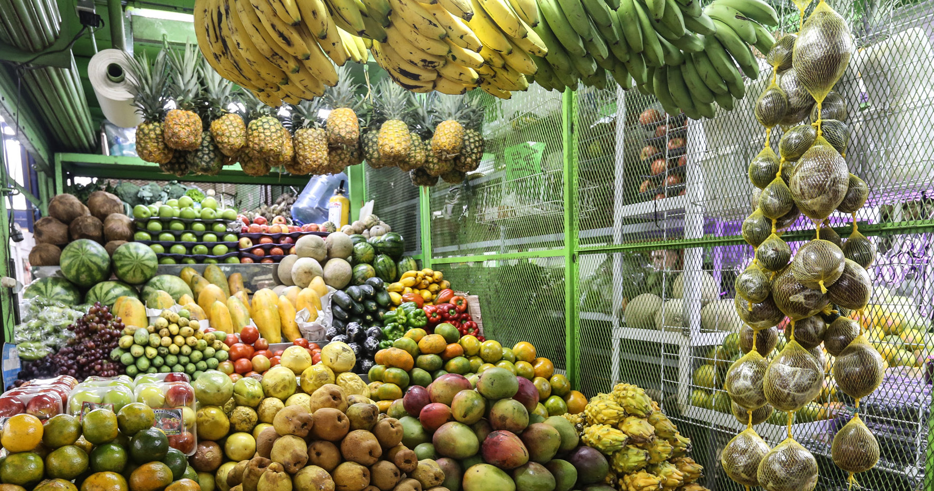 Le marché aux légumes et fruits, une infinité de variété