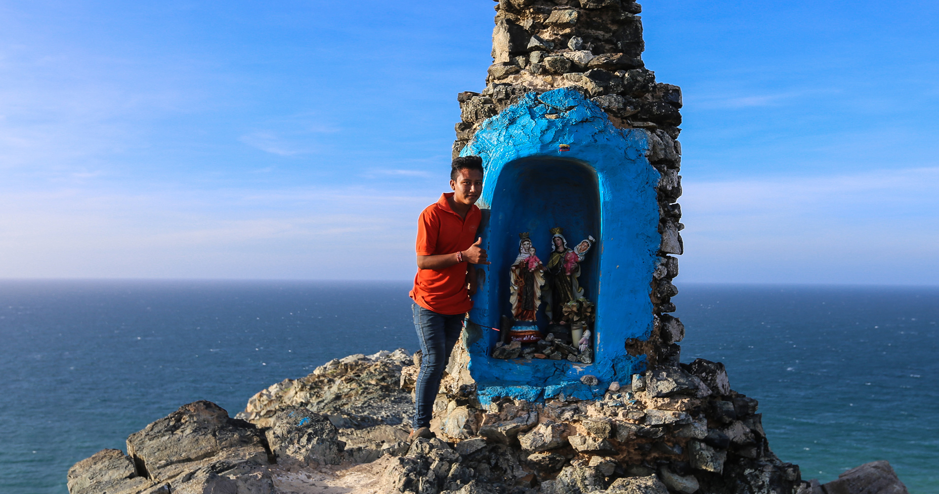 David, notre guide local Wayuu, au sommet