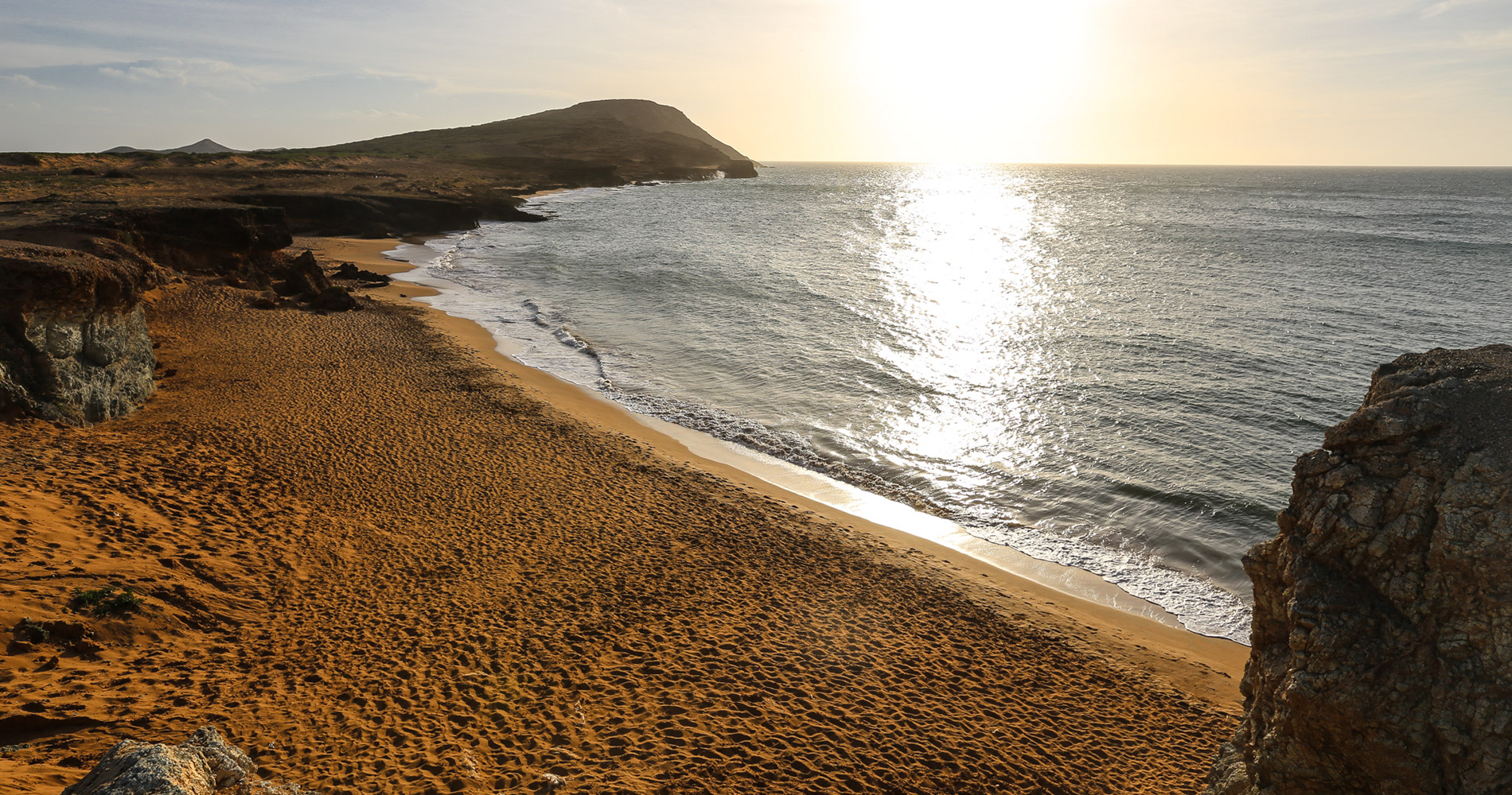 Une plage protégée des vents