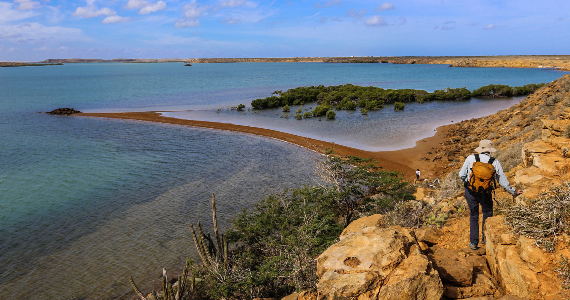 Début de la marche en direction de Punta Aguja