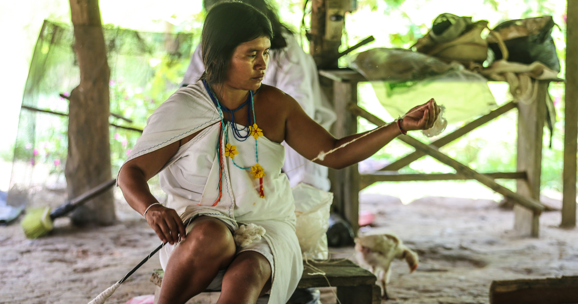 Tissage des fibres d’agave