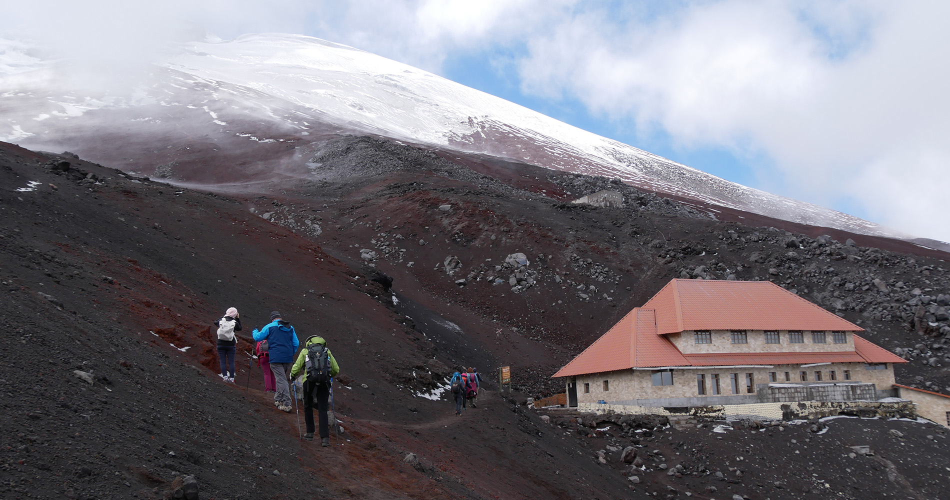 Montée au Refuge à 4 800m