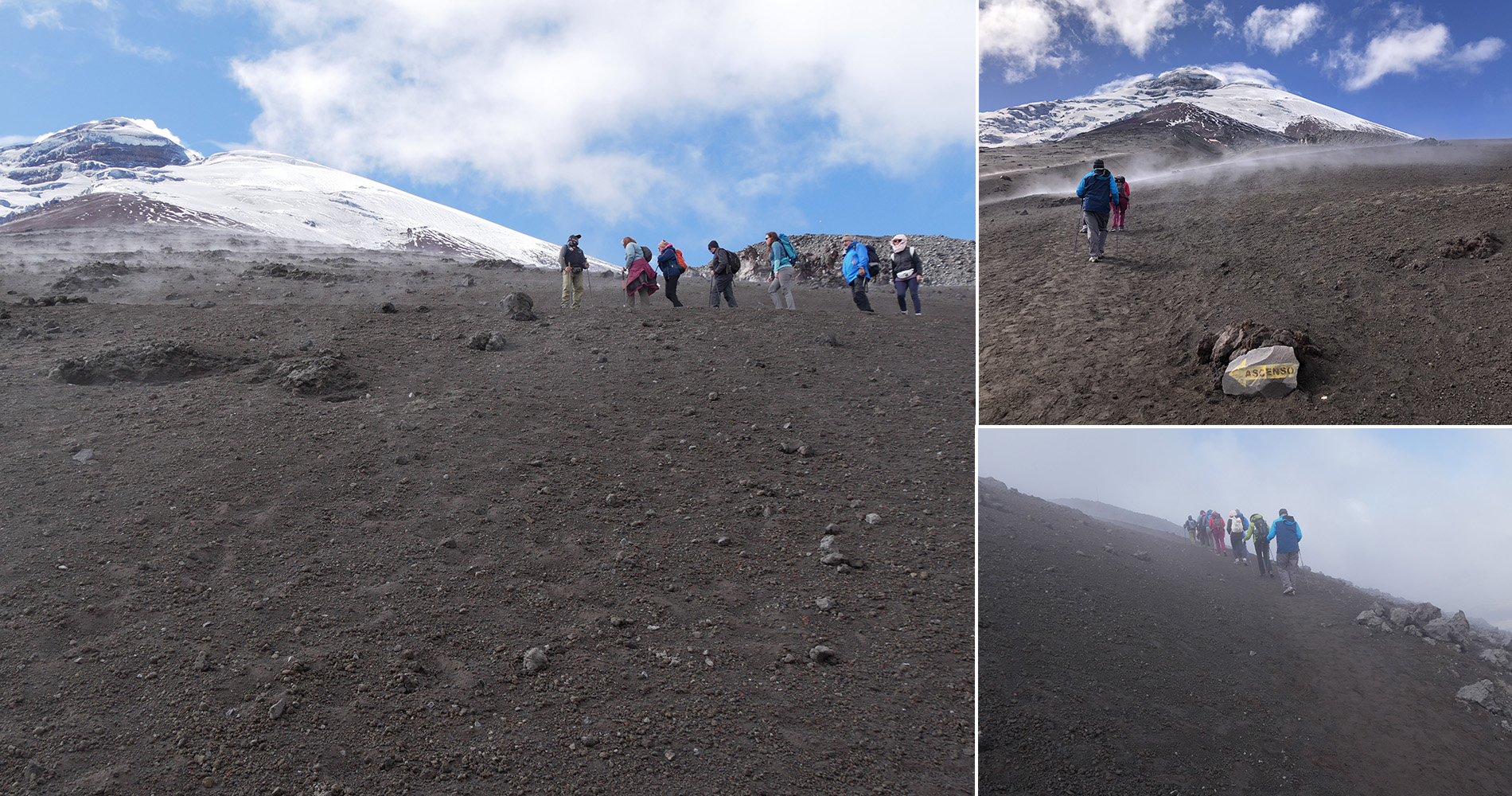 Montée au Refuge à 4 800m