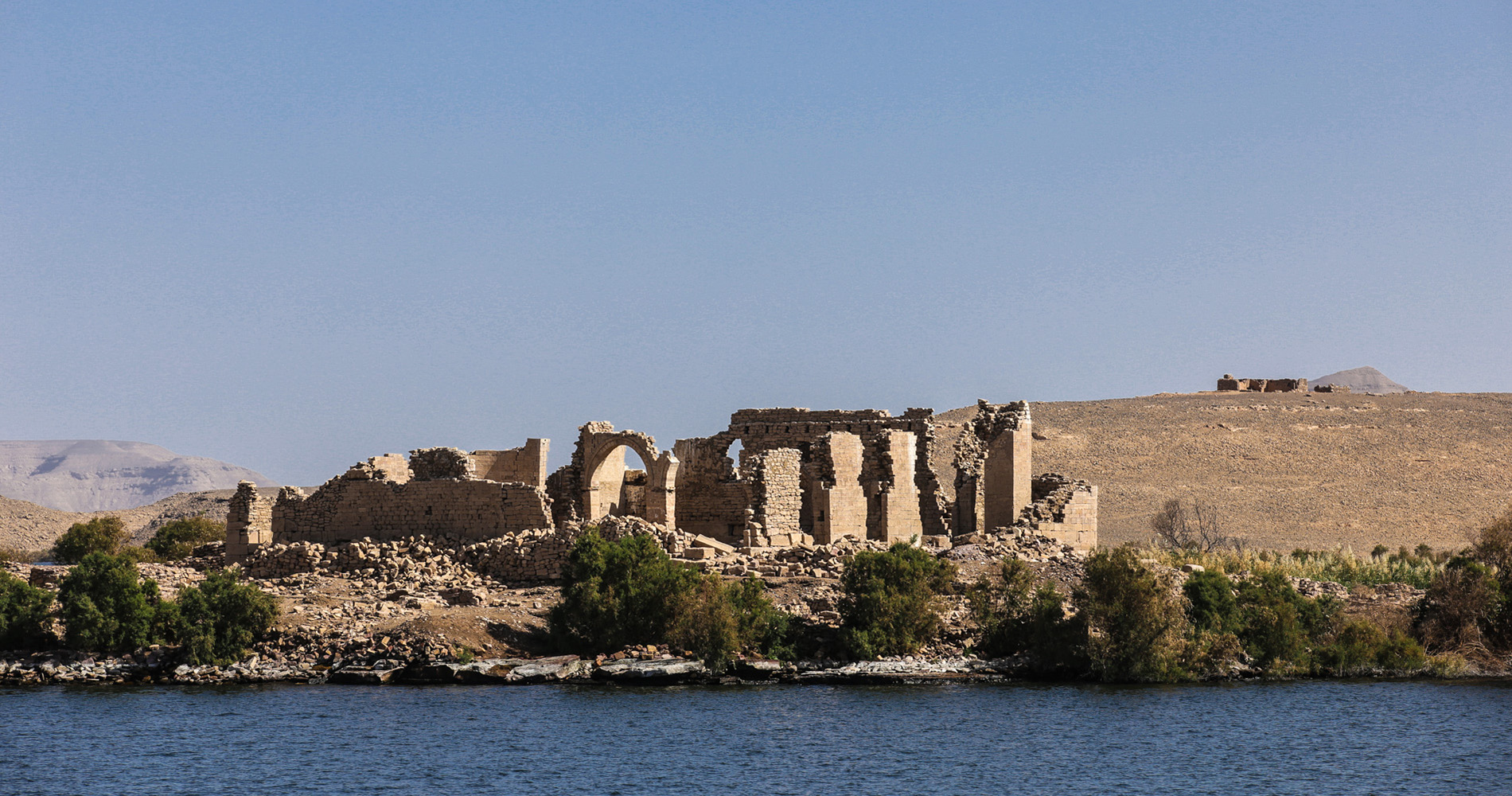 Qasr Ibrim vu du lac