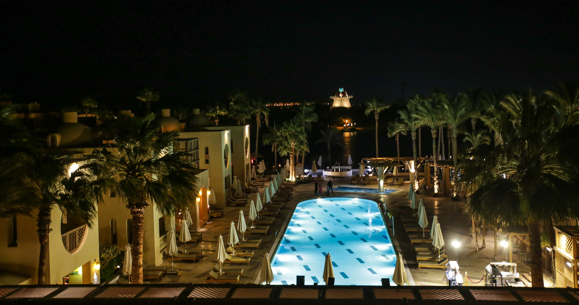 Une des piscines de l’hôtel