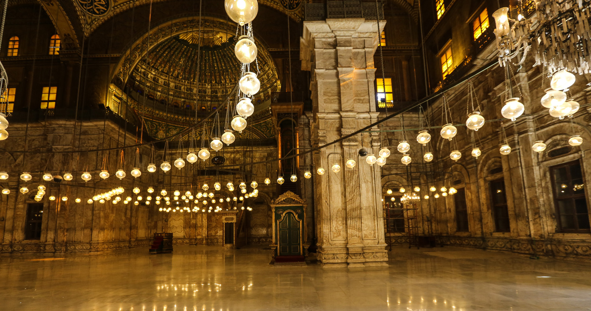 Intérieur de la mosquée Mehemet Ali