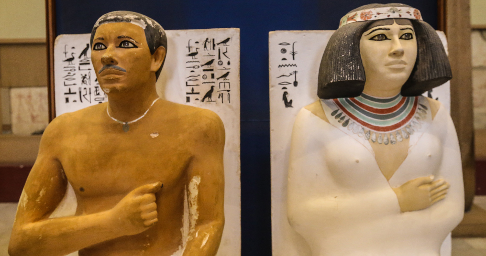 Statues de Rahotep et Nofret, un couple aristocratique