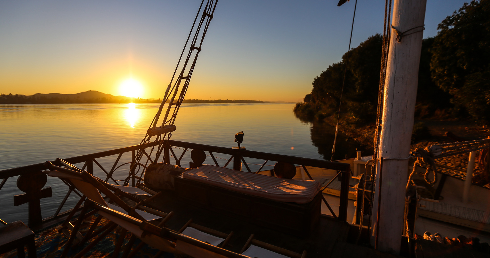 Lever du soleil sur le Nil