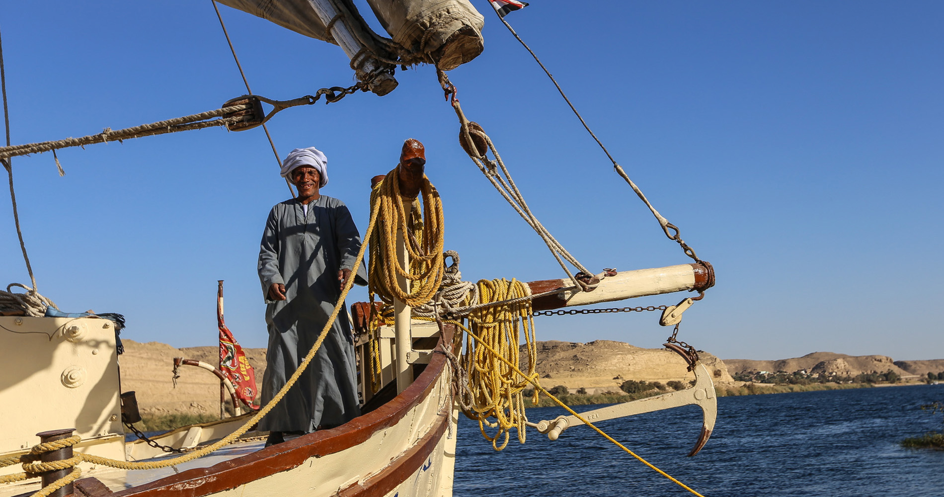 Le maître des voiles sur le Ankh