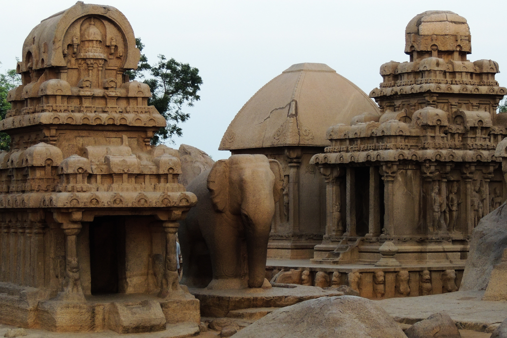 Mamallapuram et les 5 Rathas