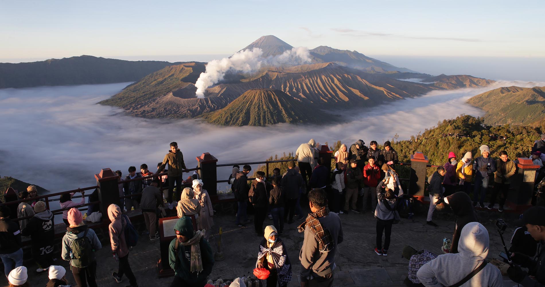 lever de soleil sur le volcan Bromo