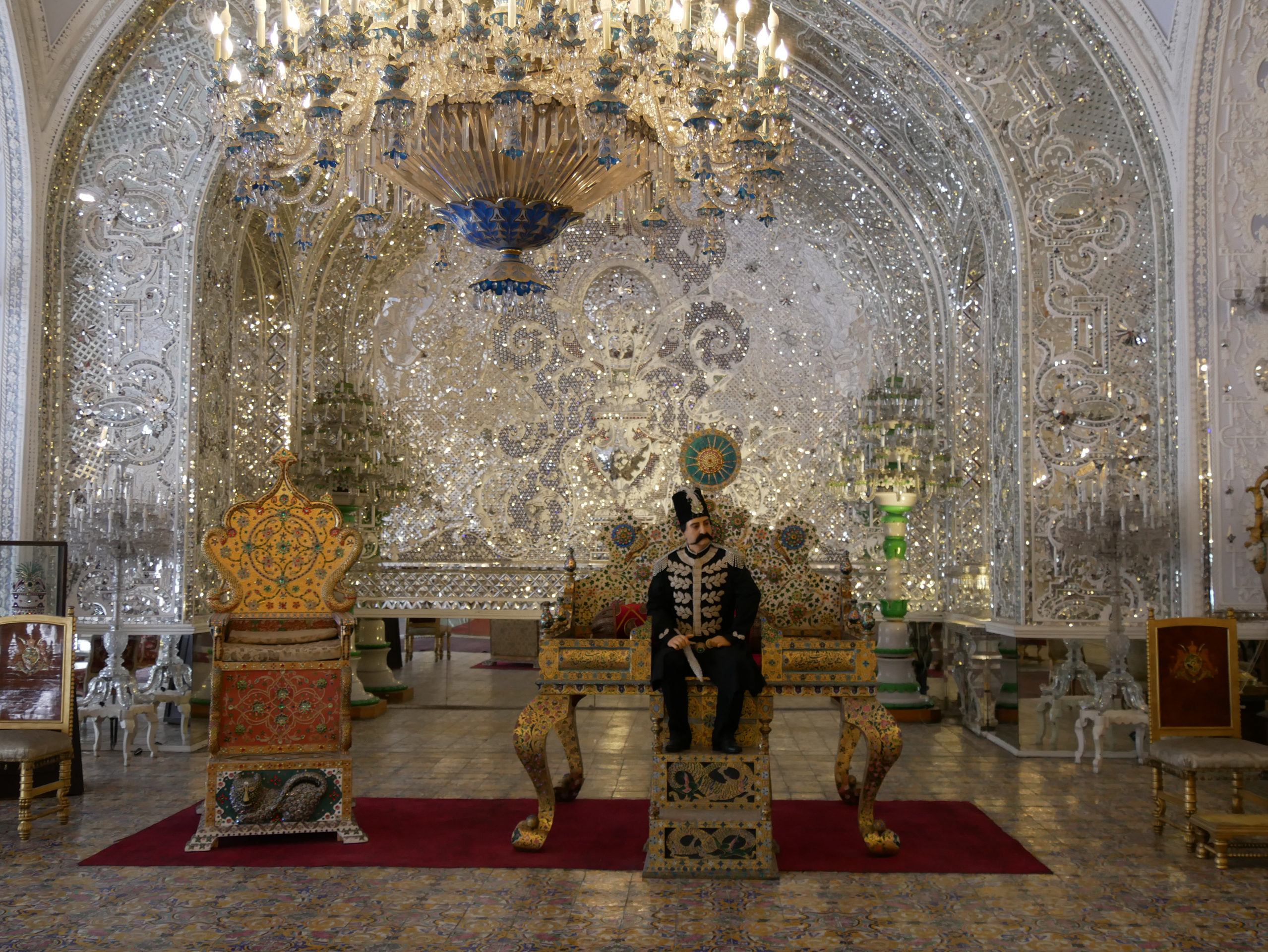 Golestan à Téhéran salle du trone