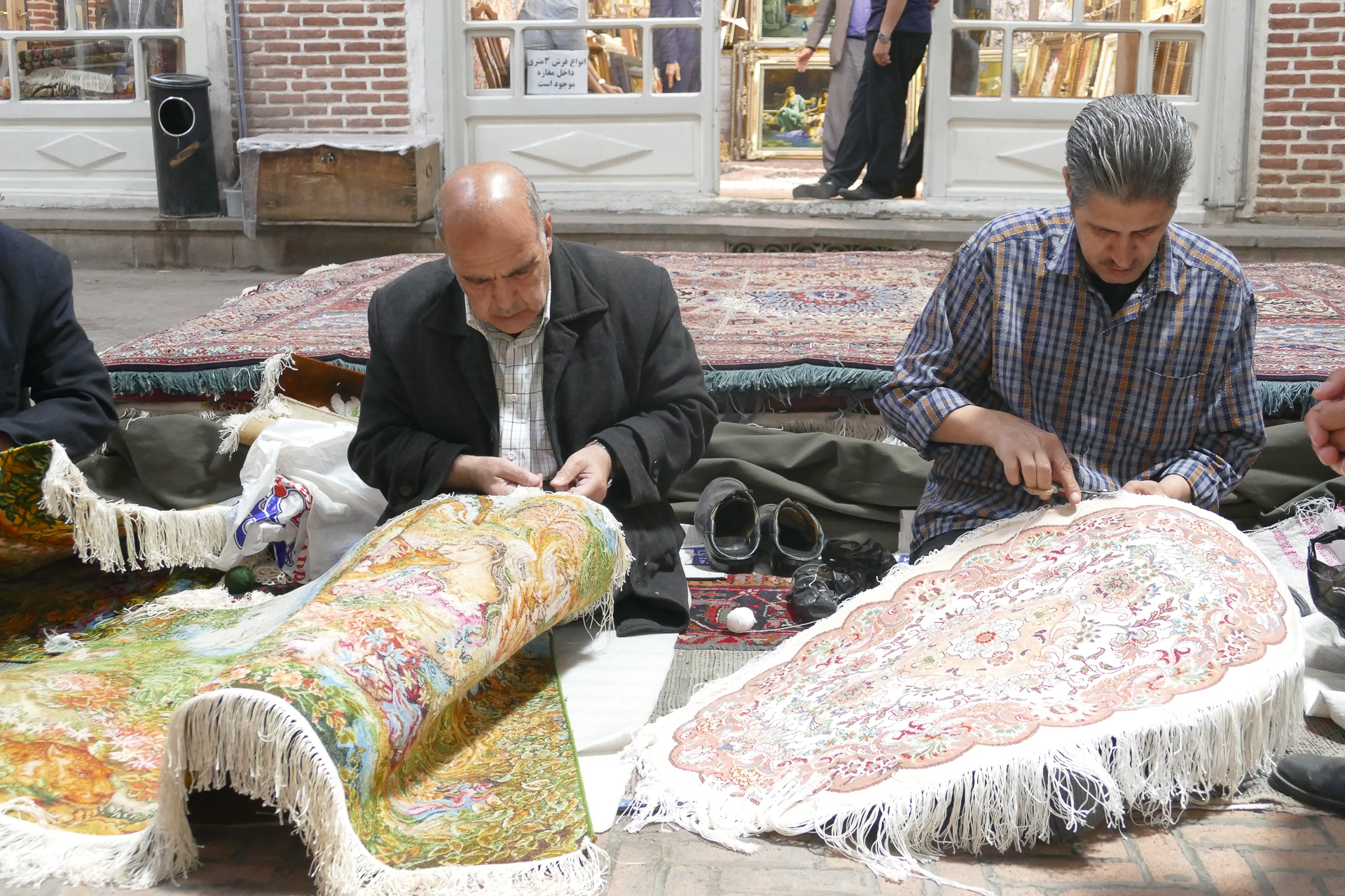 Bazar de Tabriz : les tapis