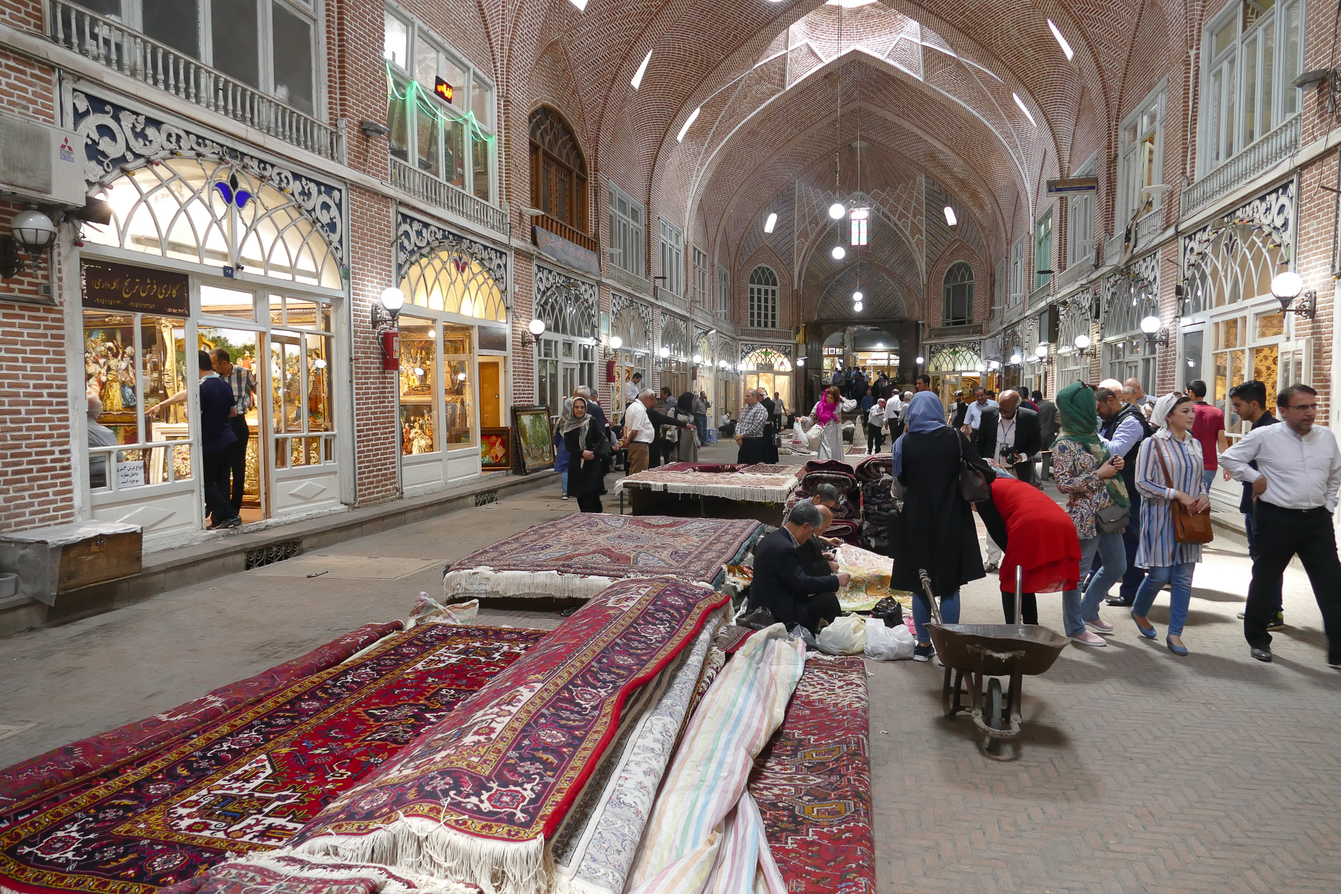 Bazar de Tabriz : les tapis