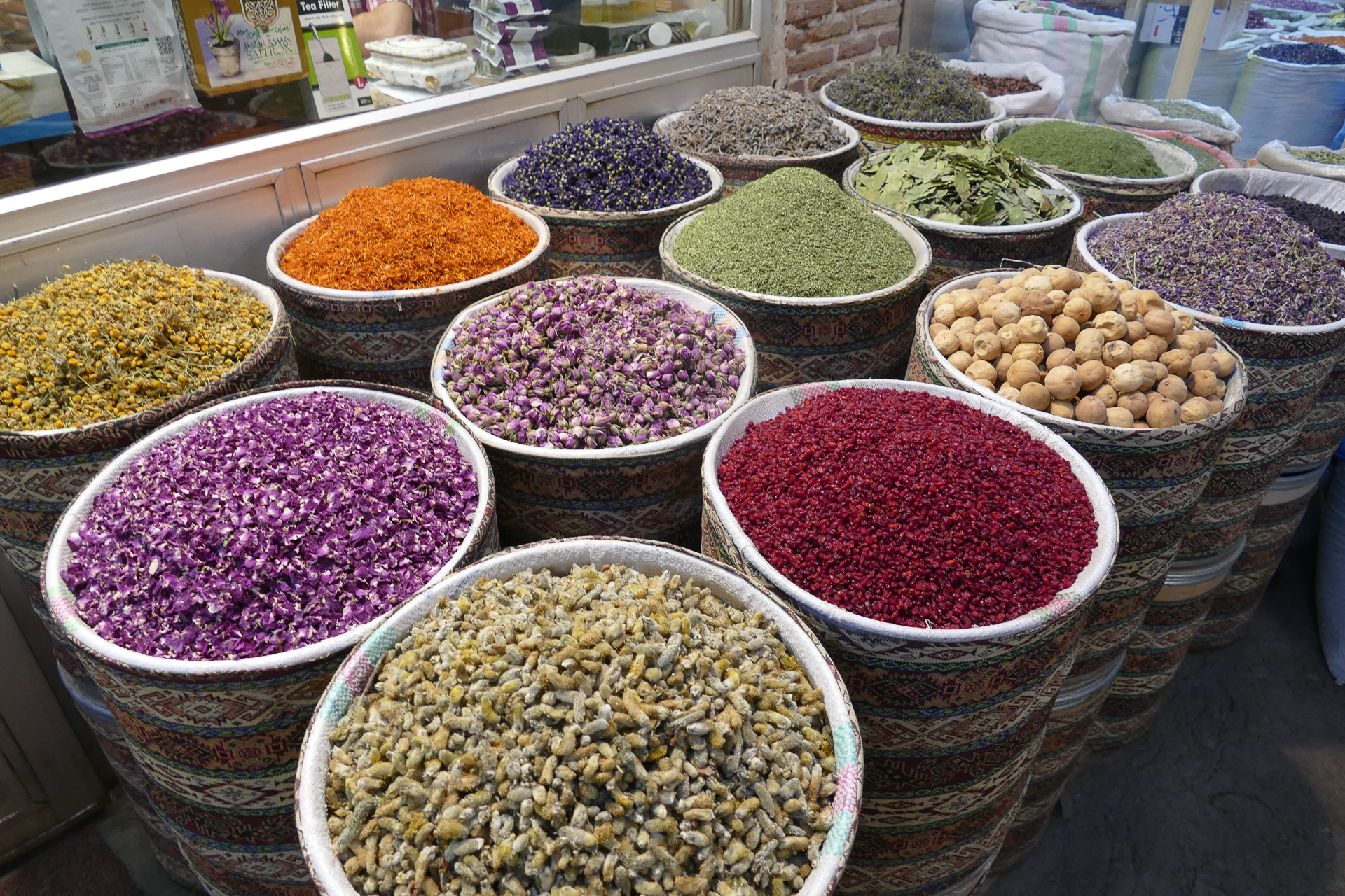 Panaché de couleurs au bazar de Tabriz