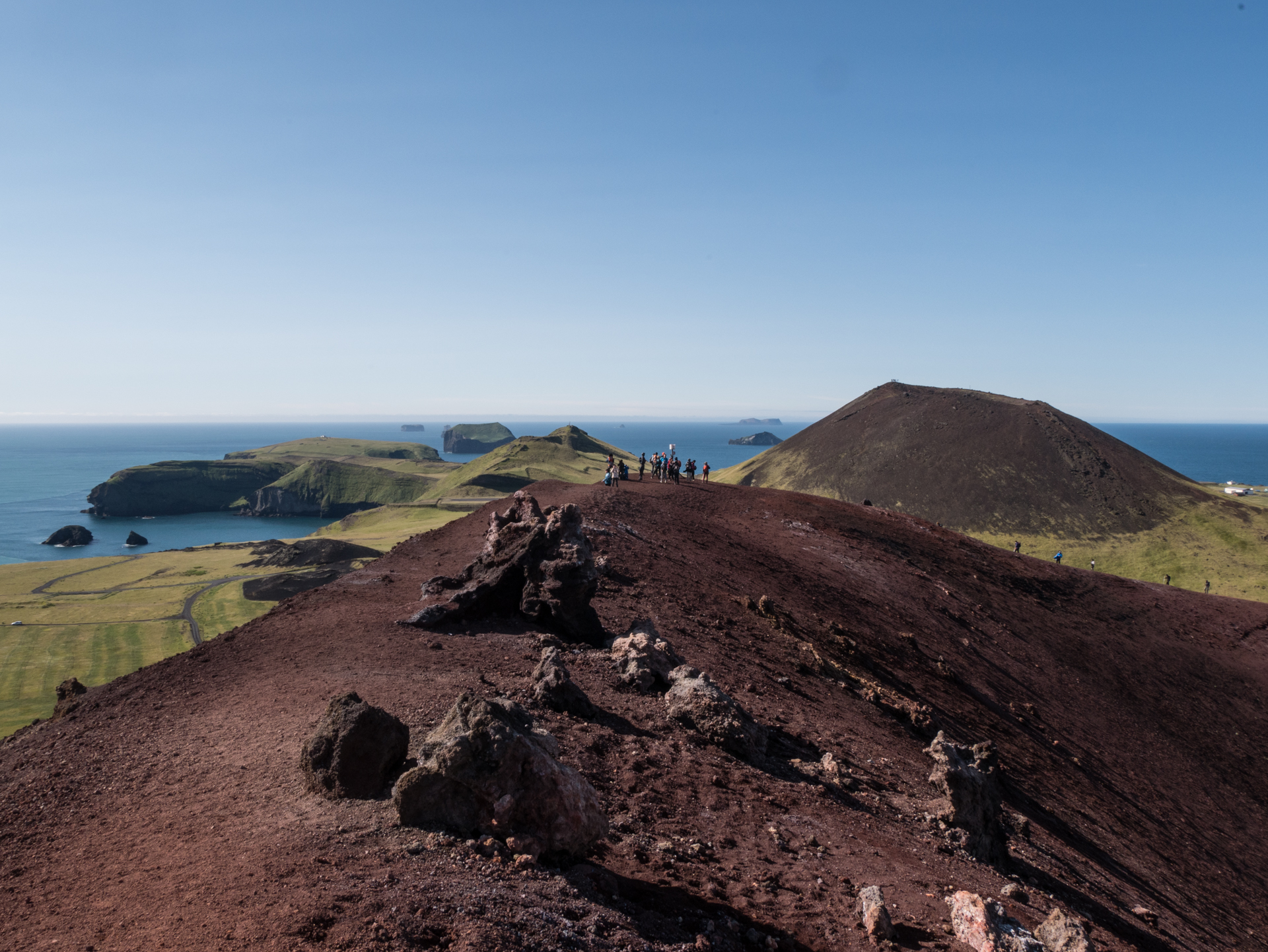 Depuis le sommet du Mont Eldfell