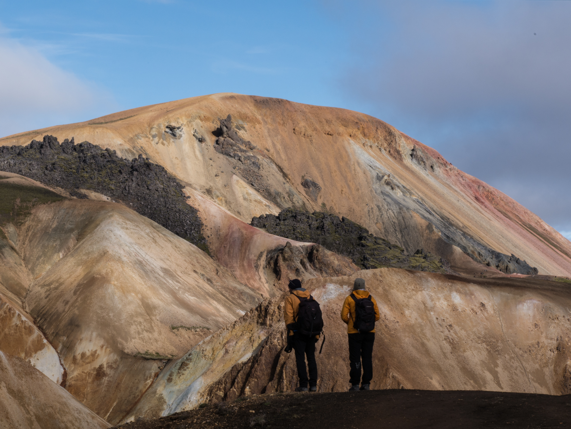 Brennisteinsalda depuis les pentes du Blanakur - Landmannalaugar