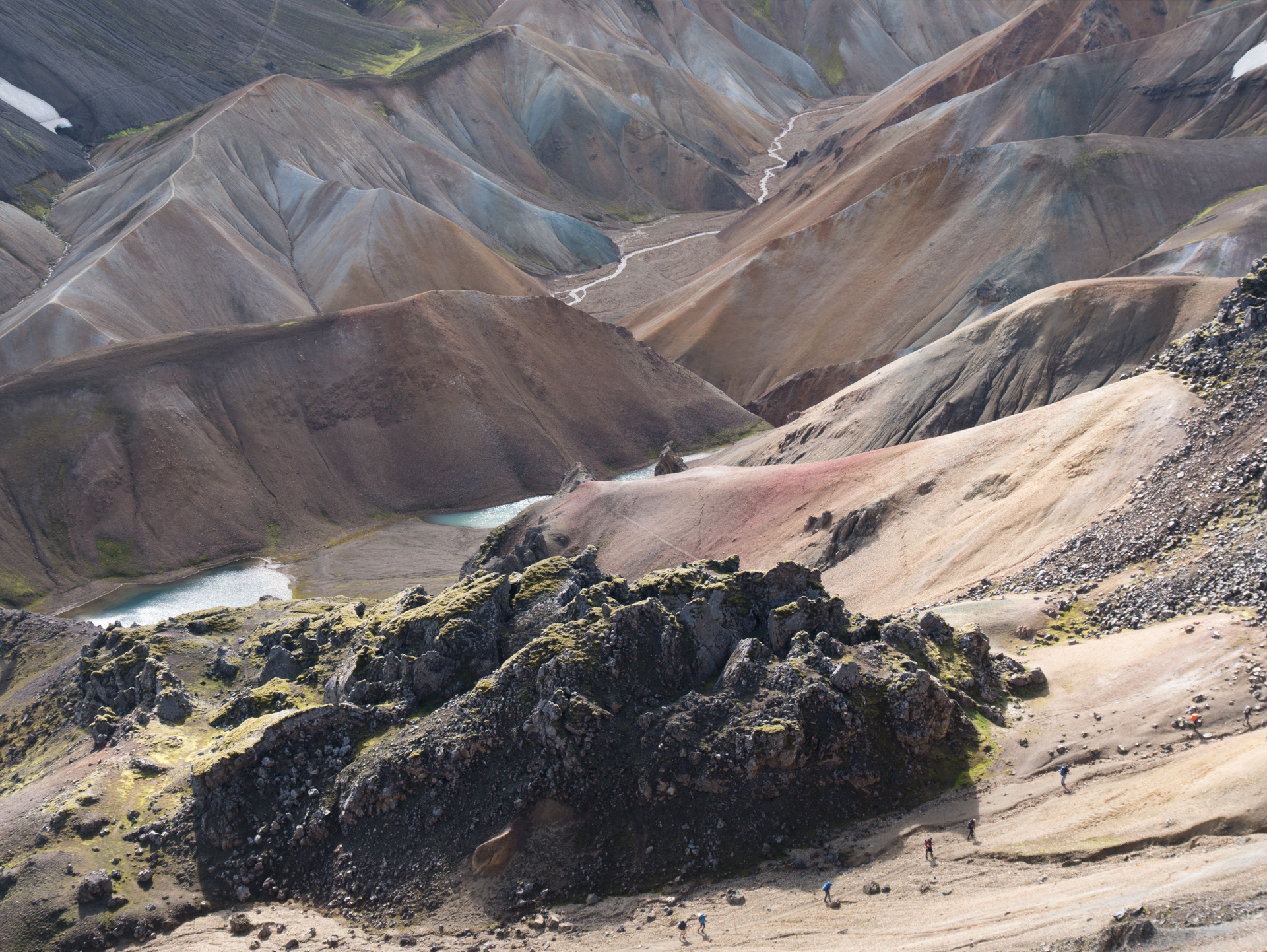 Depuis le Brennisteinsalda - Landmannalaugar