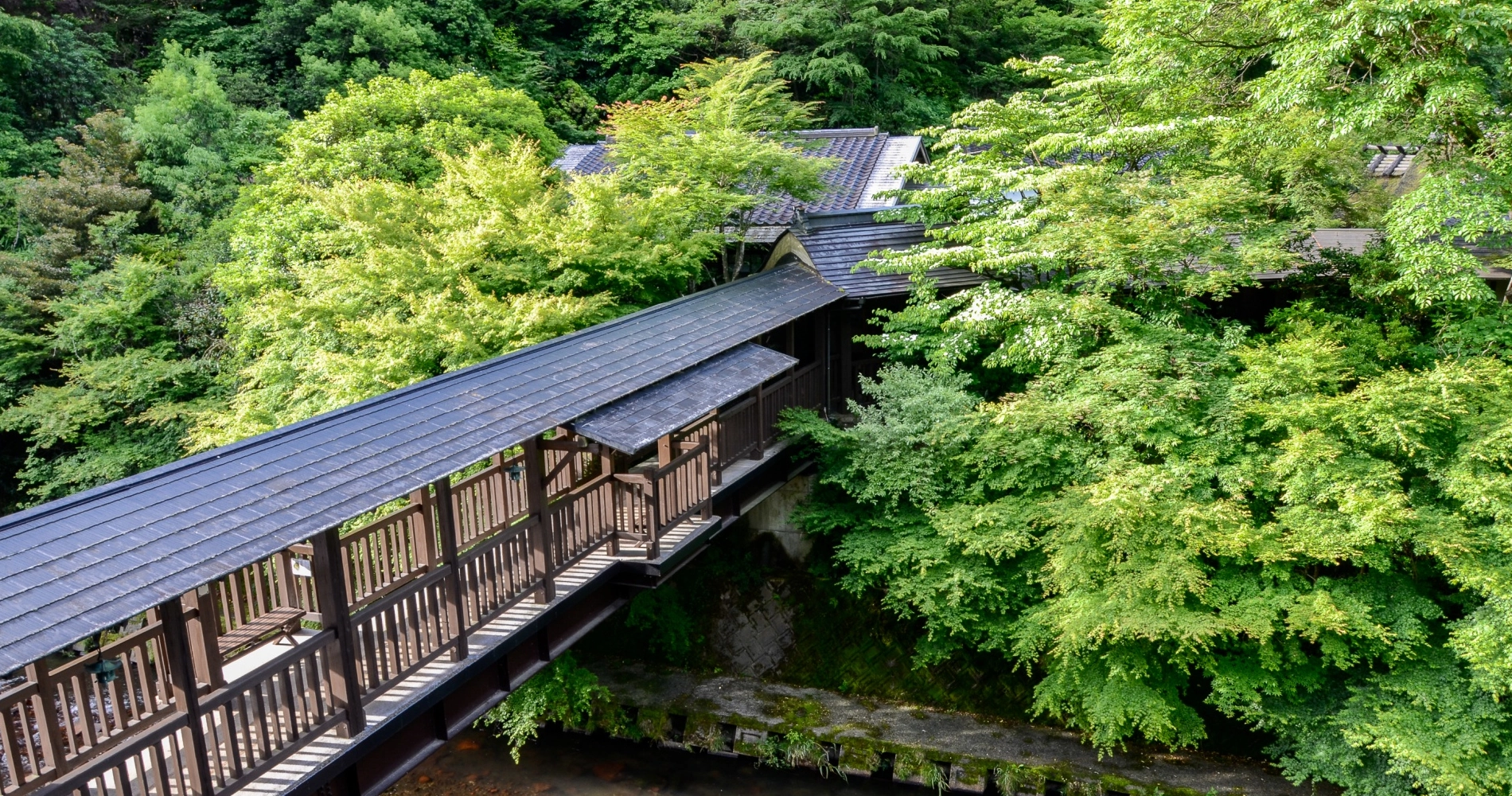 Dans le village de Kurokawa Onsen - Japon