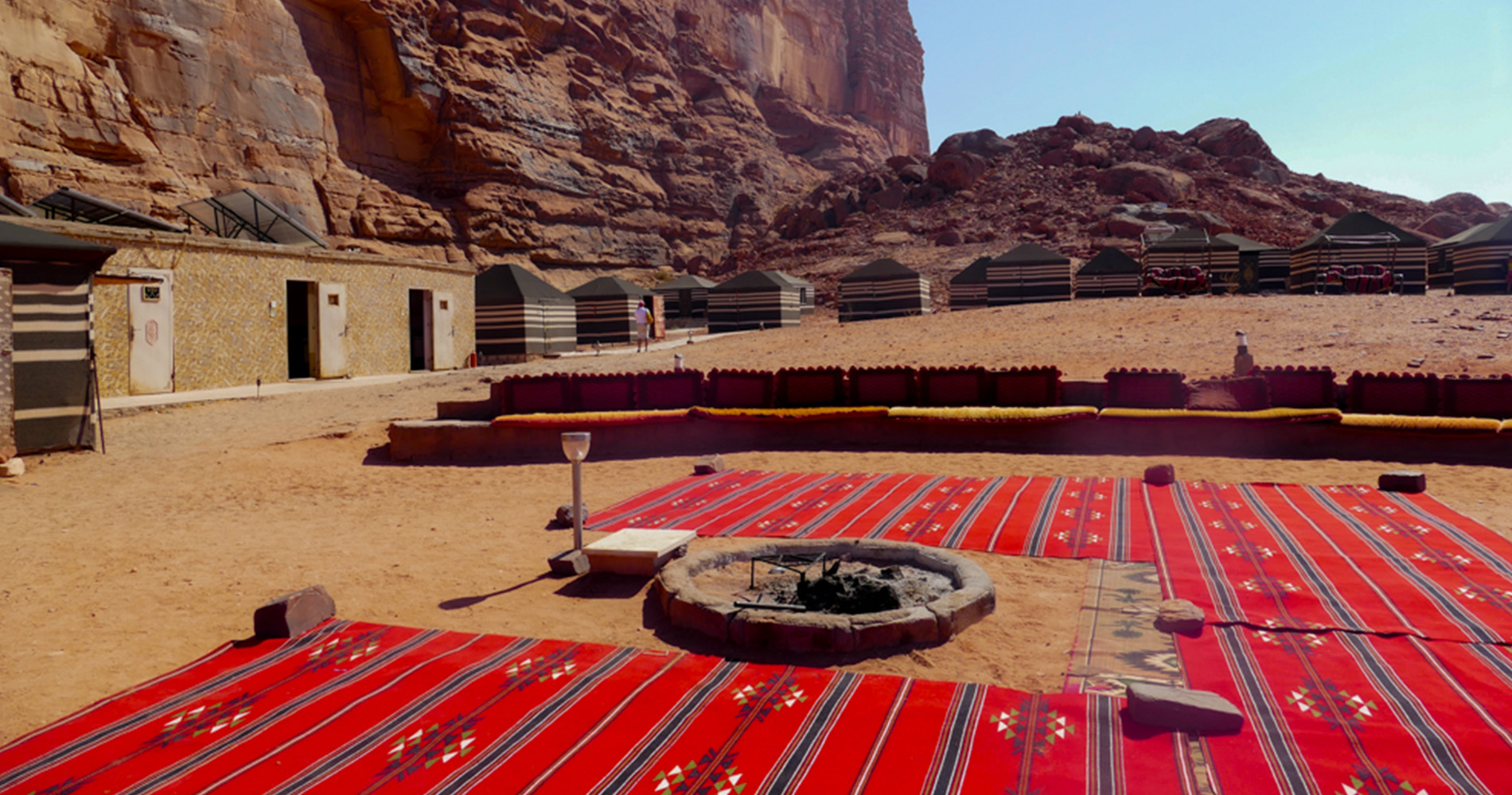 Notre camp dans le Wadi rum