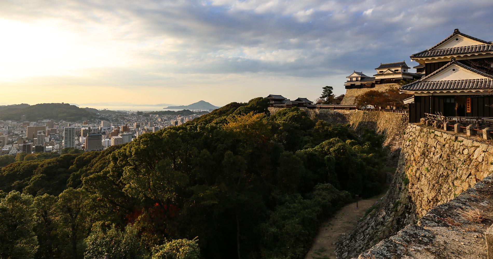 Coucher du soleil sur la ville