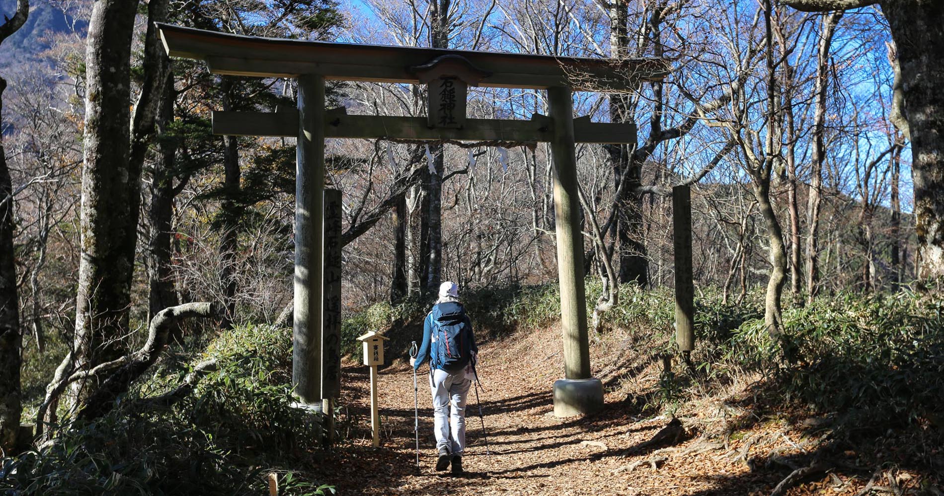 L’itinéraire est ponctué de toriis