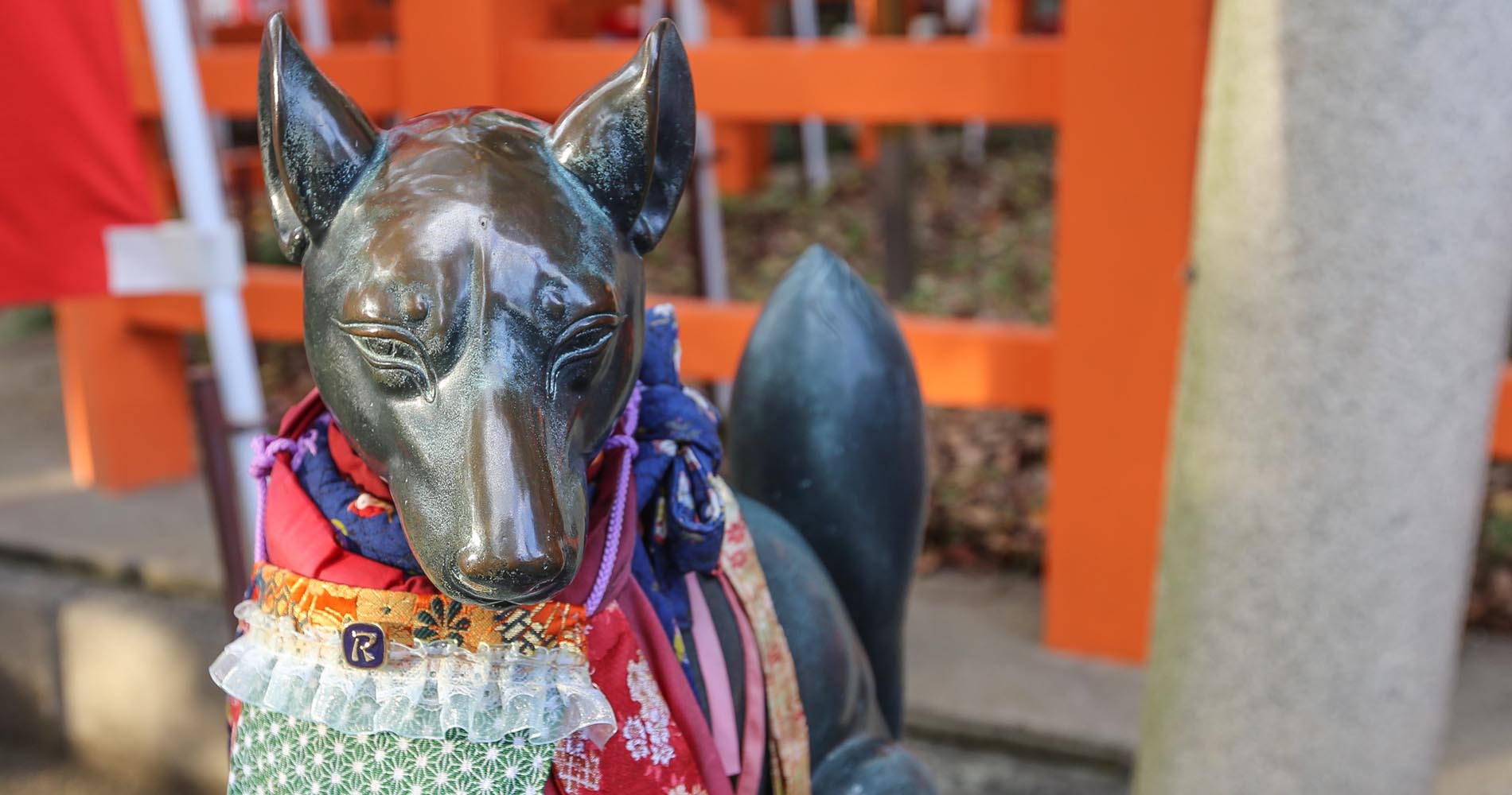 Kitsune, en protecteur du sanctuaire de Fushimi