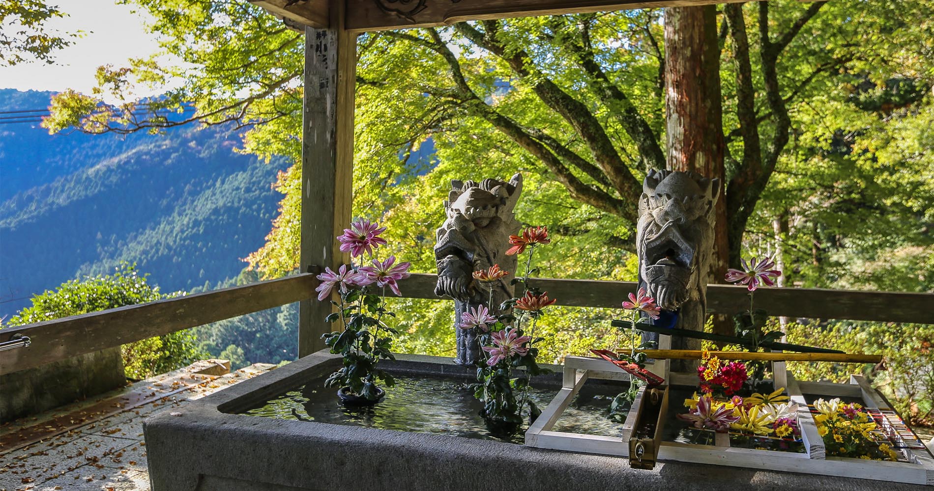 Fontaine à l’arrivée à Tairyuji