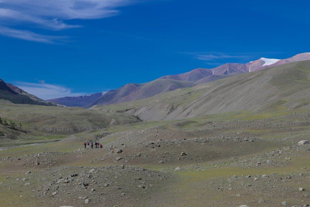 camp supérieur dans la vallée de Kharkhiraa