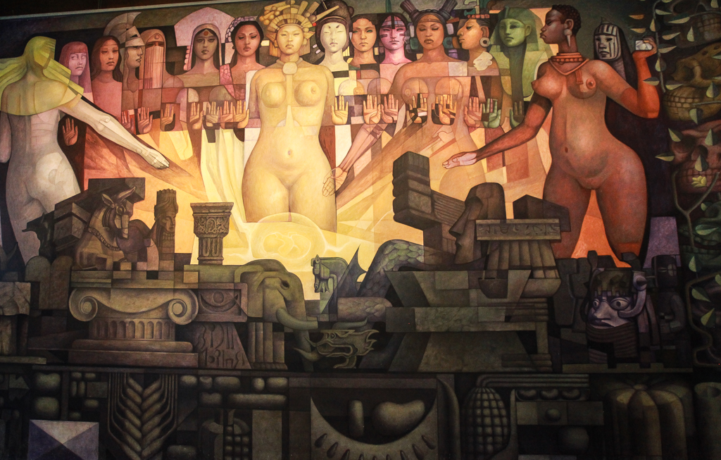 Une autre peinture murale dans la salle d’introduction - Mexico