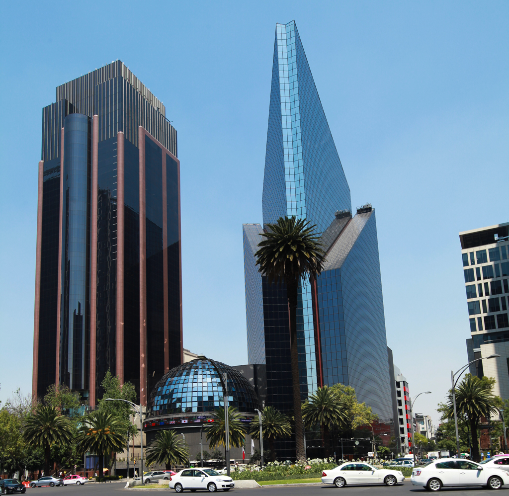 La Bourse de Mexico, sur le Paseo de la Reforma - Mexico