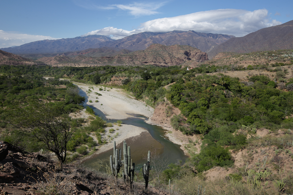 Le village de Santiago Quiotepec dans son environnement - Santiago Quiotepec  et Cholula