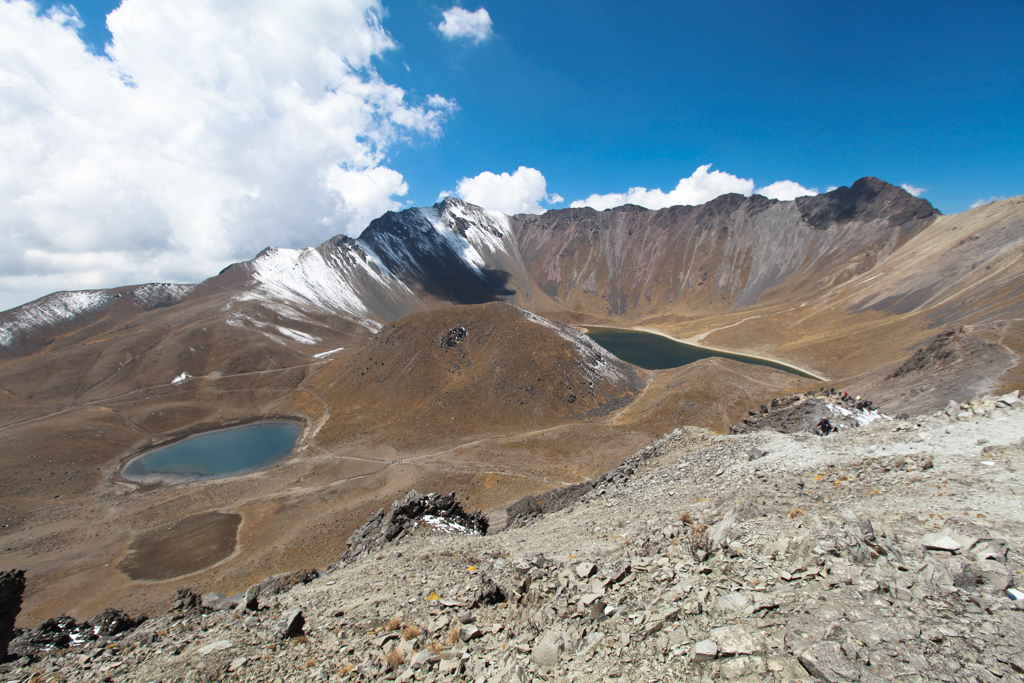 La caldera du Volcan Toluca. Lac de la lune, Pico del Fraile, lac du soleil - Volcan de Toluca et Valle de Bravo