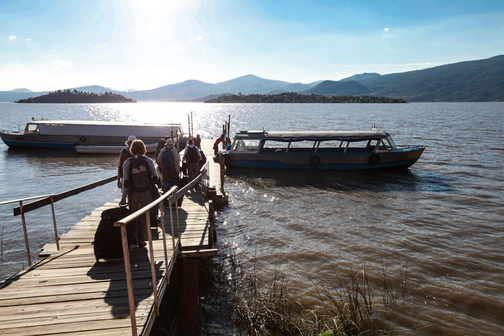 Embarquement, destination l’île de Yunuen - Patzcuaro et Isla Yunuen