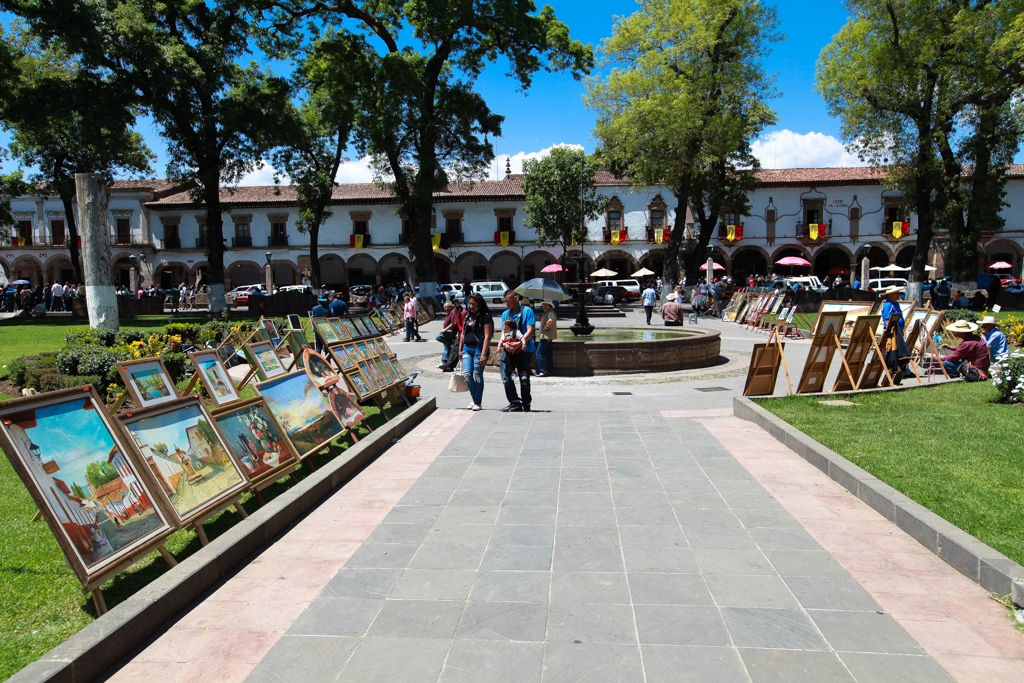 La Plaza Vasco de Quiroga - Patzcuaro et Isla Yunuen