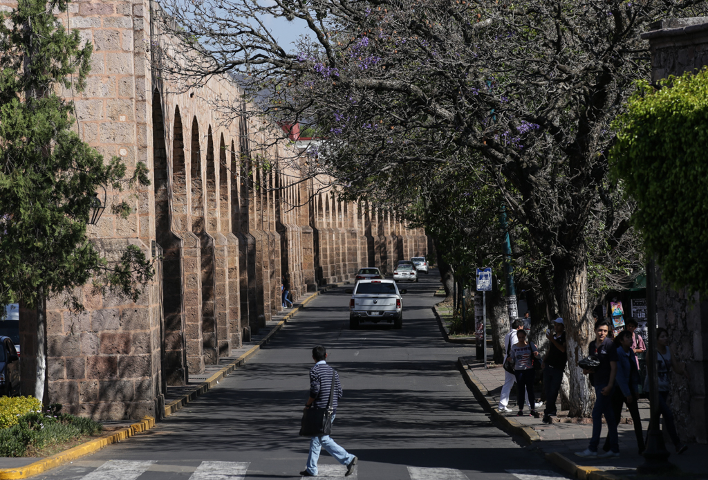 Ambiance le long de l’aqueduc - Morelia