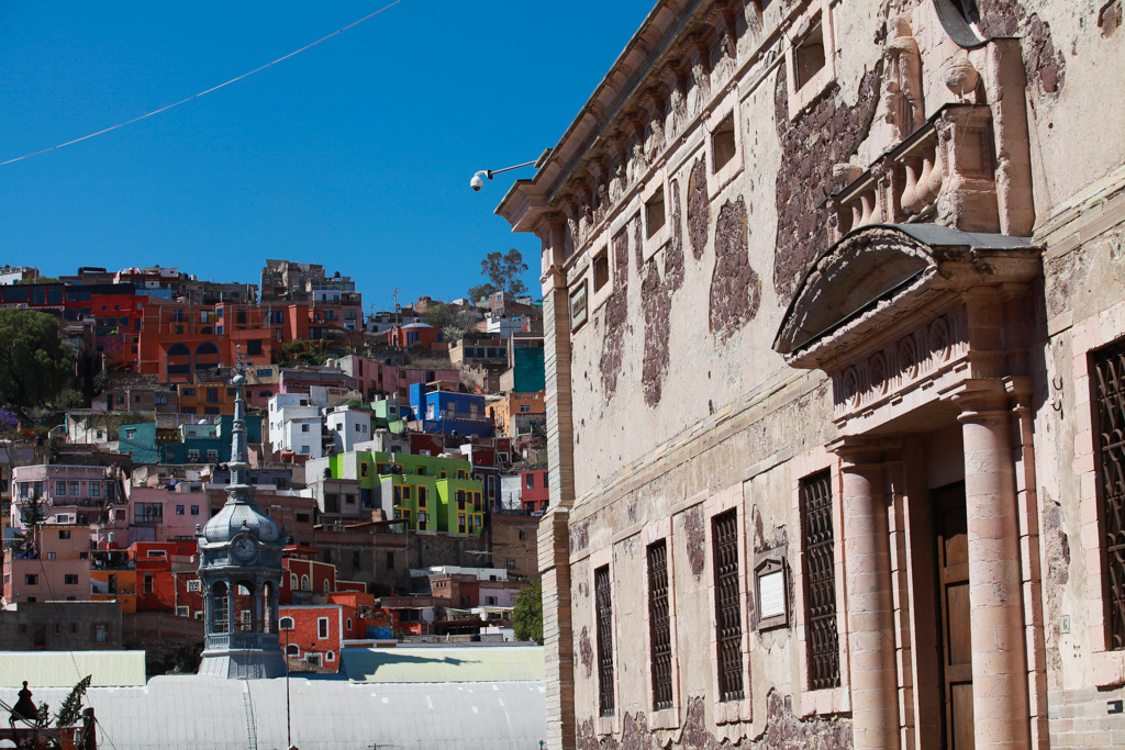 Une façade de la Alhondiga de Granaditas - Guanajuato