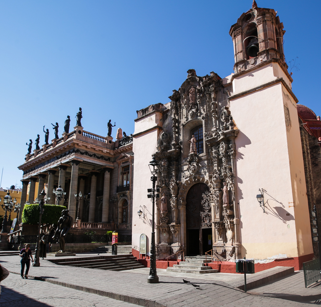 Teatro Juarez et église San Diego - Guanajuato