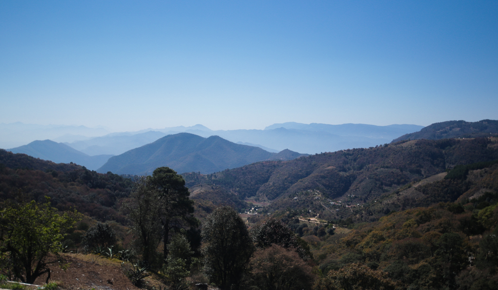 Au niveau du col, vers 2650m, sur la route entre Bernal et Jalpan - Jalpan de la Serra et Landa de Matamoros
