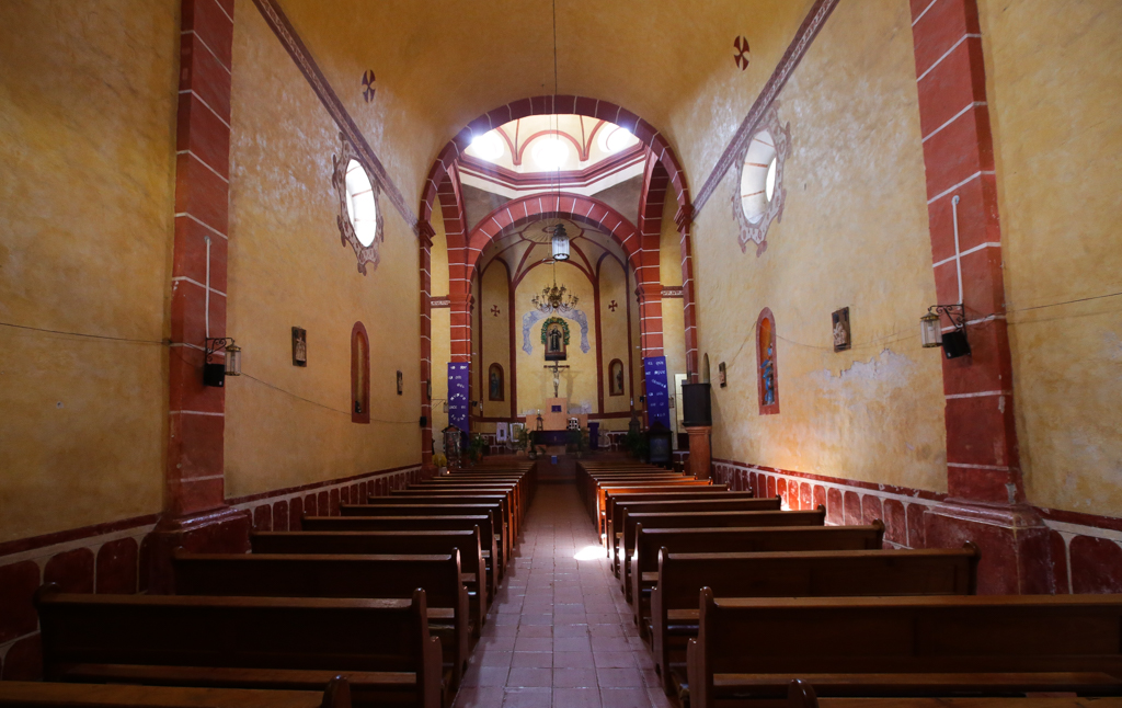 Intérieur de San Francisco de Tilaco - Tilaco et Xitlitla