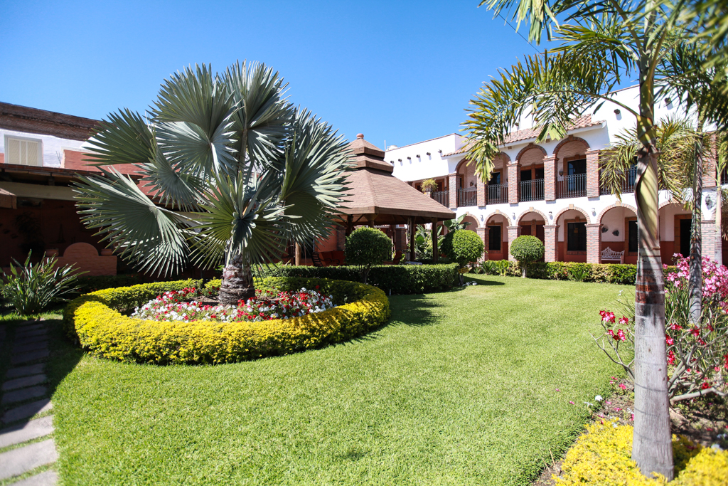 Le patio de l’hôtel La Choza - El Fuerte