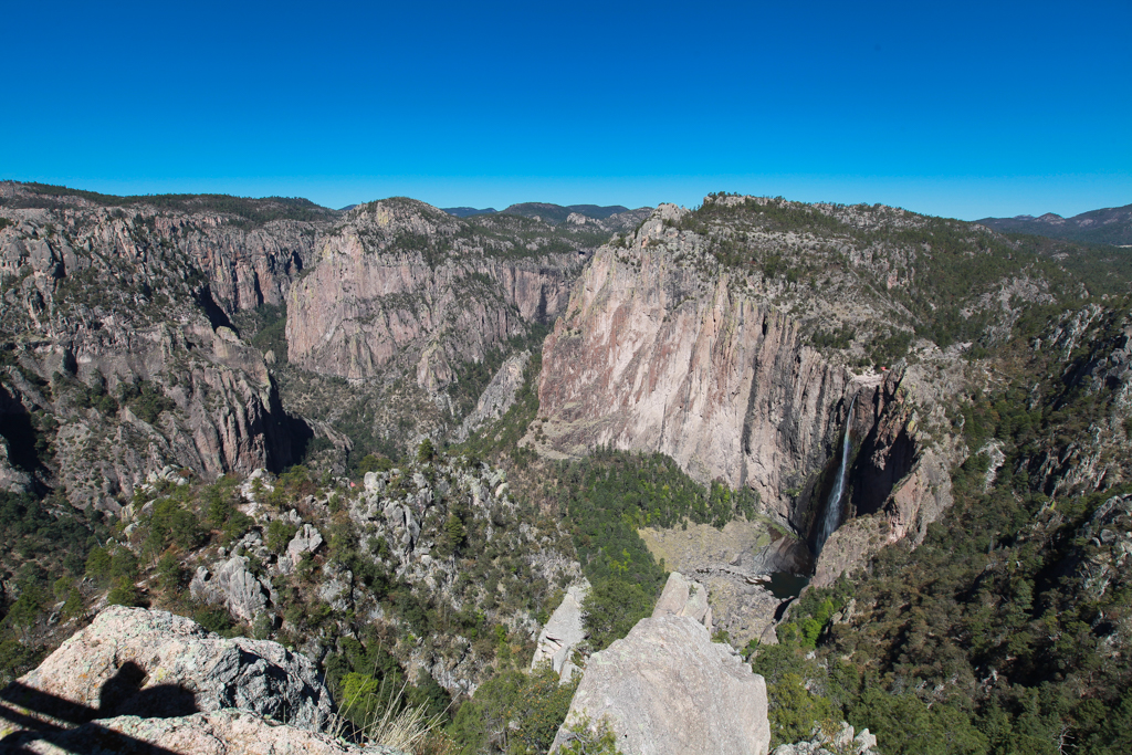 Le site de Basaseachic depuis le Mirador 1 - Basaseachic et Chihuahua