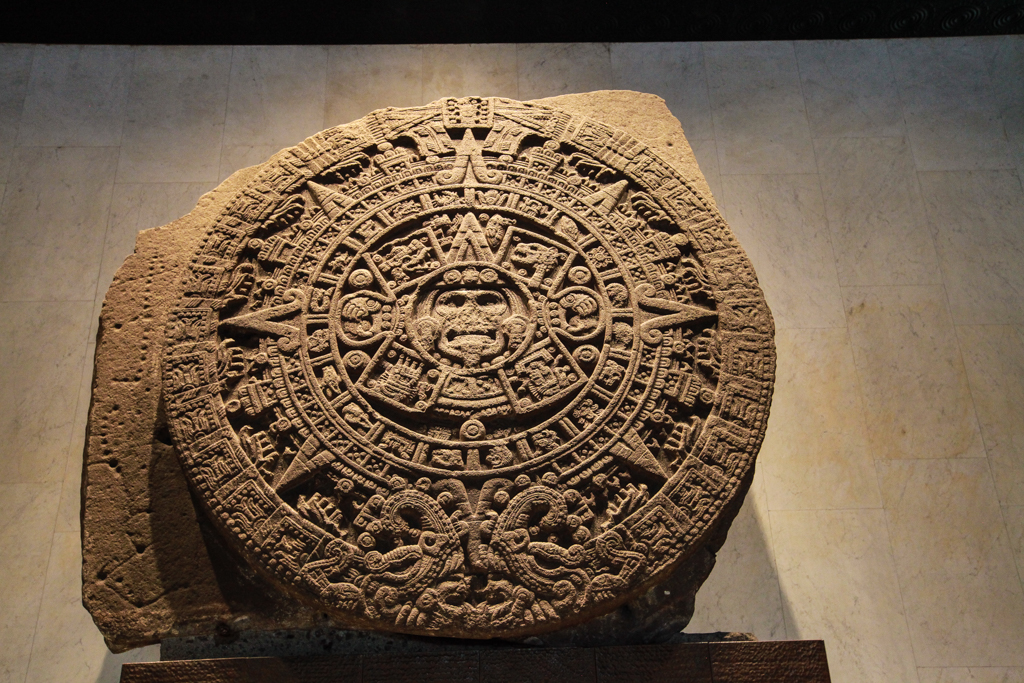 La Piedra del Sol, dans la salle Mexica - Mexico