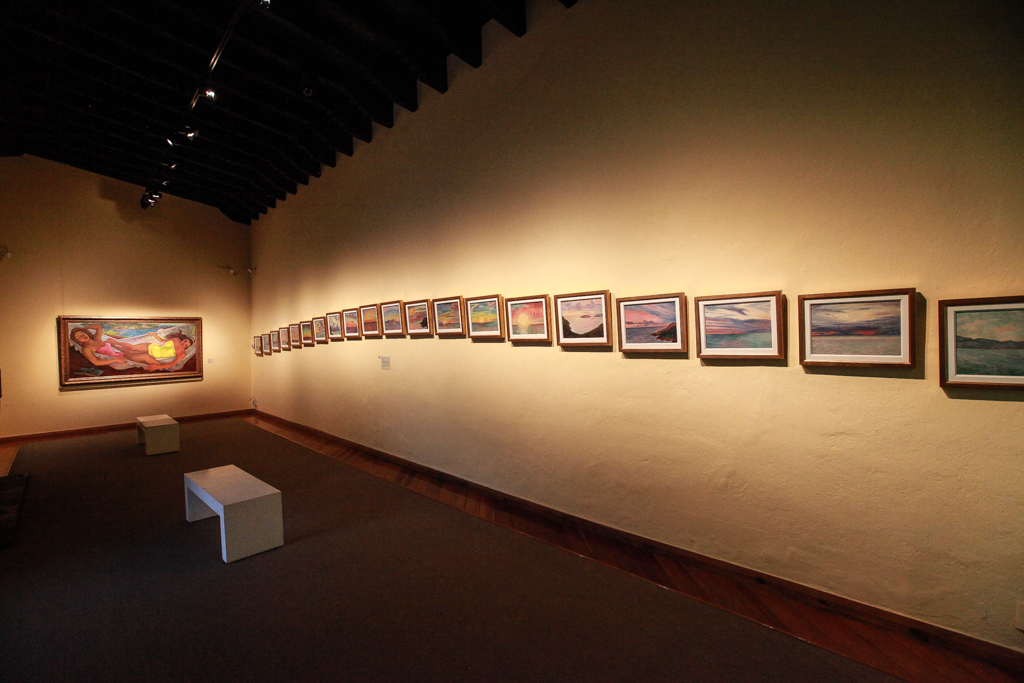 Montage de peintures sur le soleil de minuit - Sud de Mexico