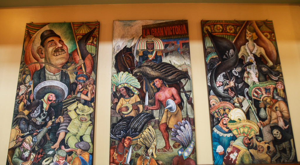 Triptyque de Rivera, collection permanente - Centre historique de Mexico
