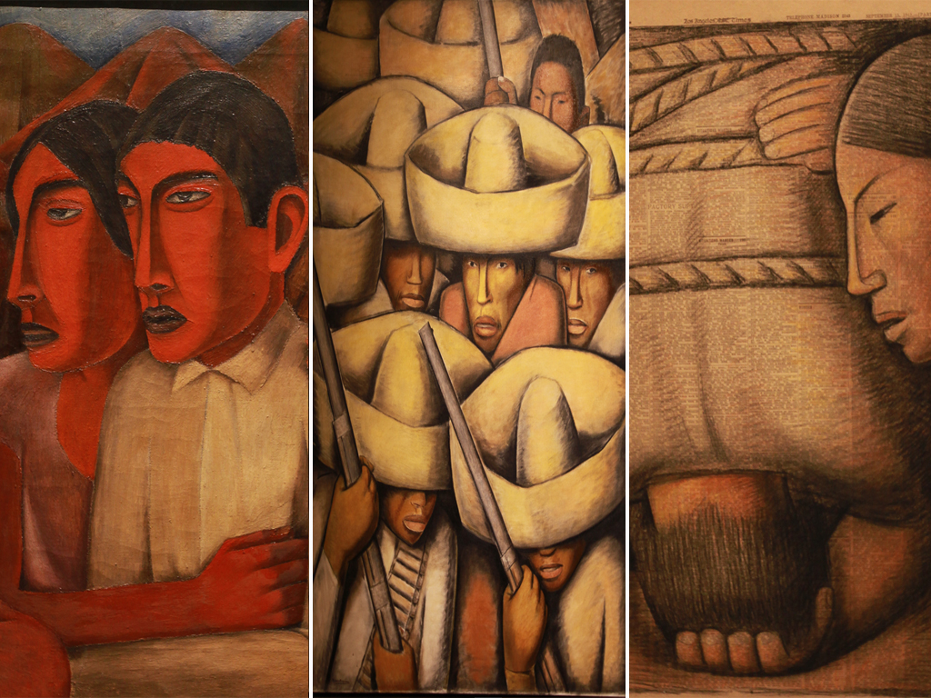 Diverses œuvres de l’exposition temporaire « Pinta la Revolution » - Centre historique de Mexico